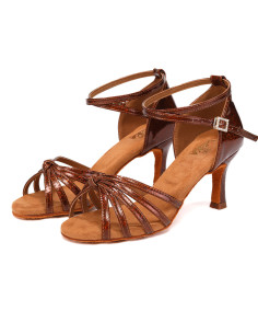 BUTY DO TAŃCA TANECZNE LATINO HOLO OPALIZUJĄCE 7cm