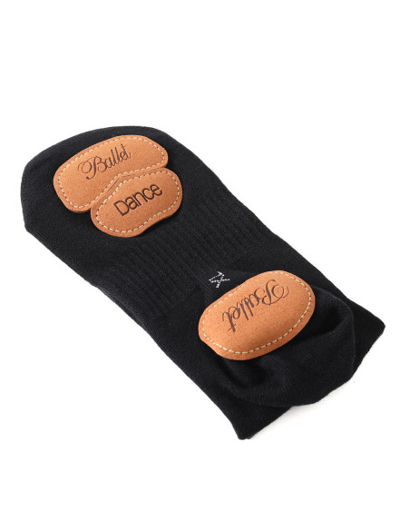 SKARPETKI BALETKI DO TAŃCA BALETU GIMANSTYKA KONTROLOWANY POŚLIZG CZARNE