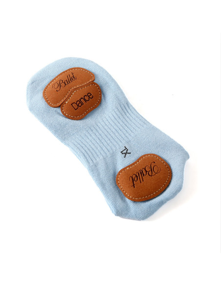 SKARPETKI BALETKI DO TAŃCA BALETU GIMANSTYKA KONTROLOWANY POŚLIZG NIEBIESKIE