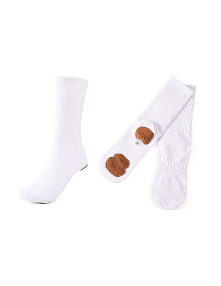 SKARPETKI BALETKI DO TAŃCA BALETU GIMANSTYKA KONTROLOWANY POŚLIZG BIAŁE