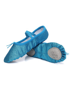 BALETKI DO TAŃCA TRADYCYJNE BALET RYTMIKA NIEBIESKIE DZIECIĘCE ROZMIAR