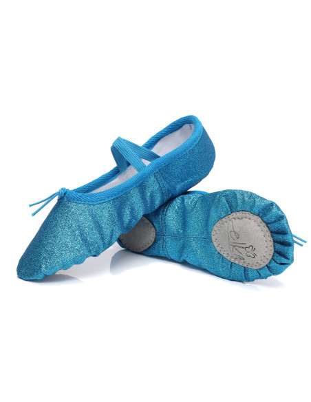 BALETKI DO TAŃCA TRADYCYJNE BALET RYTMIKA NIEBIESKIE DZIECIĘCE ROZMIAR