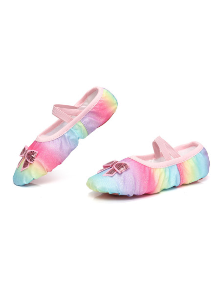 BALETKI DO TAŃCA TRADYCYJNE BALET RYTMIKA KOLOROWE DZIECIĘCE ROZMIAR