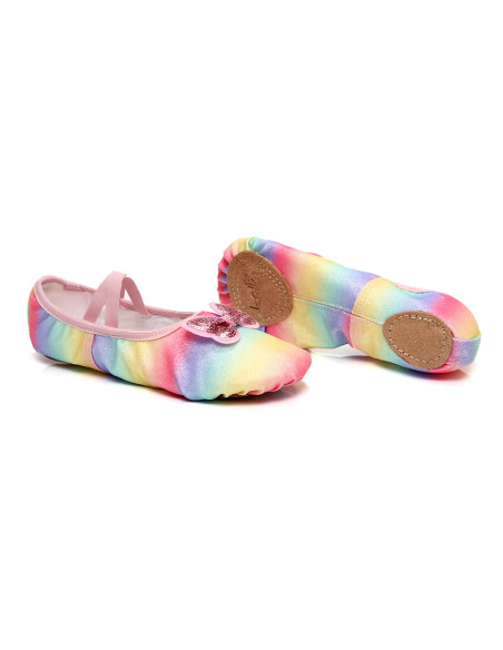 BALETKI DO TAŃCA TRADYCYJNE BALET RYTMIKA KOLOROWE DZIECIĘCE ROZMIAR