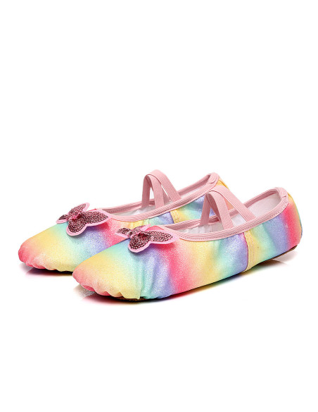 BALETKI DO TAŃCA TRADYCYJNE BALET RYTMIKA KOLOROWE DZIECIĘCE ROZMIAR