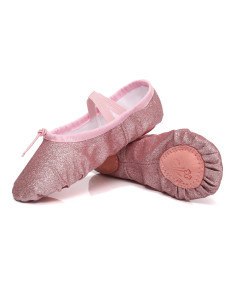 BALETKI DO TAŃCA TRADYCYJNE BALET RYTMIKA RÓŻOWE DZIECIĘCE ROZMIAR