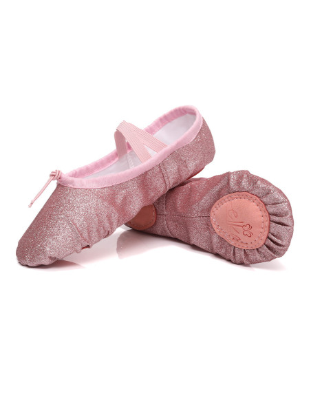 BALETKI DO TAŃCA TRADYCYJNE BALET RYTMIKA RÓŻOWE DZIECIĘCE ROZMIAR