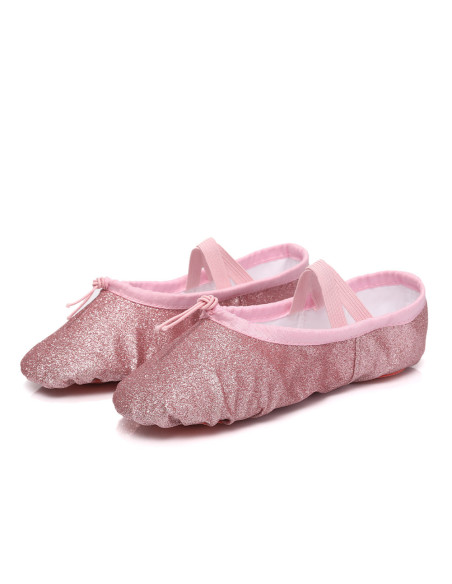 BALETKI DO TAŃCA TRADYCYJNE BALET RYTMIKA RÓŻOWE DZIECIĘCE ROZMIAR