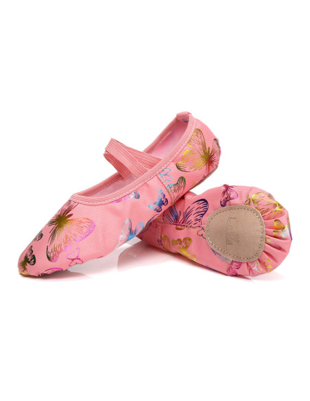 BALETKI DO TAŃCA TRADYCYJNE BALET RYTMIKA RÓŻOWE DZIECIĘCE ROZMIAR