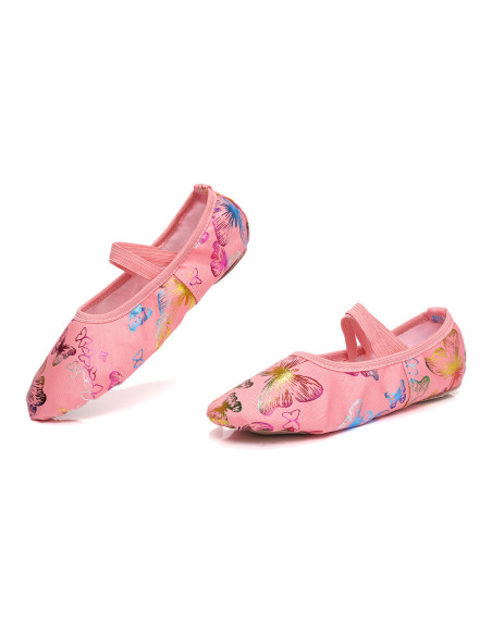 BALETKI DO TAŃCA TRADYCYJNE BALET RYTMIKA RÓŻOWE DZIECIĘCE ROZMIAR