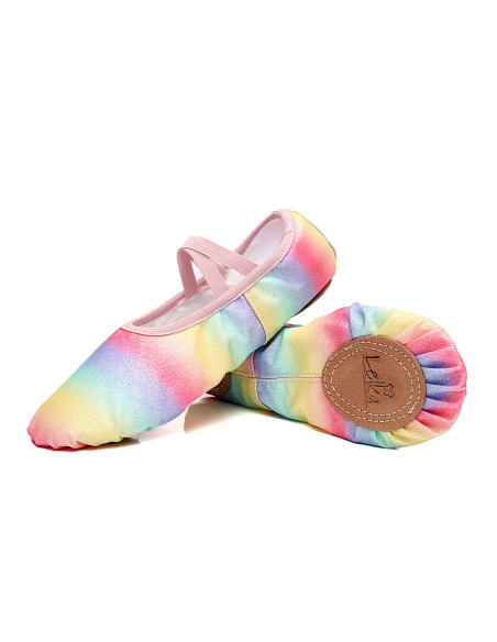 BALETKI DO TAŃCA TRADYCYJNE BALET RYTMIKA KOLOROWE DZIECIĘCE ROZMIAR