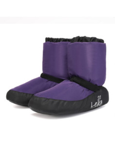 OCIEPLACZE BALETOWE DO BALETU BUTY DO TAŃCA NA ROZGRZEWKĘ FIOLETOWE