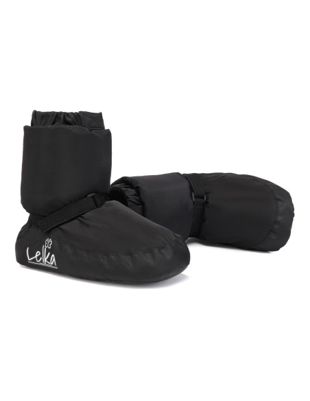 OCIEPLACZE BALETOWE DO BALETU BUTY DO TAŃCA NA ROZGRZEWKĘ CZARNE