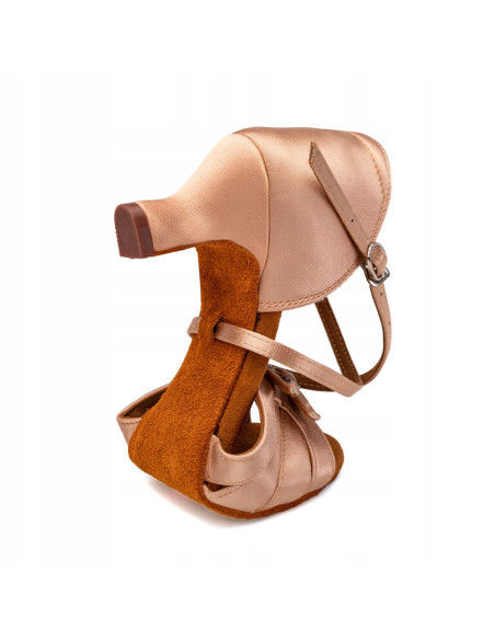 BUTY DO TAŃCA TANECZNE REGULOWANE KLAMRY ZAPINANE DELIKATNE SKIN 5,5cm