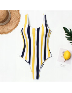 STRÓJ KOSTIUM KĄPIELOWY MONOKINI PASKI ZAMEK 2