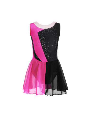 BODY BALETOWE Z DWUKOLOROWĄ SPÓDNICZKĄ STRÓJ DO...