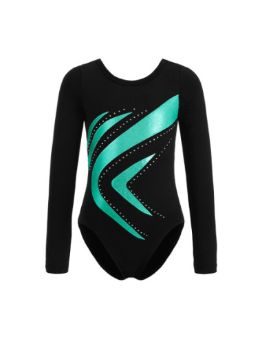 BODY BALETOWE GIMNASTYCZNE LAZUROWE STRÓJ DO...