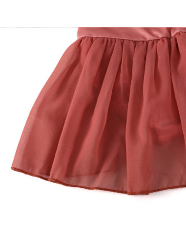 BODY BALETOWE Z TIULOWĄ SPÓDNICZKĄ BRĄZOWE...