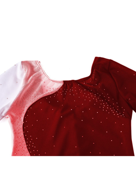 BODY BALETOWE ZE SPÓDNICZKĄ TIULOWĄ STRÓJ DO TAŃCA BALETU ASYMETRYCZNY R170