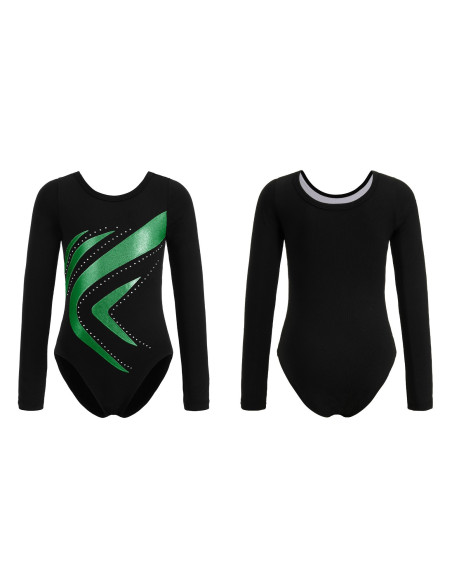 BODY BALETOWE GIMNASTYCZNE ZIELONE STRÓJ DO TAŃCA BALETU GIMNASTYKI ROZ
