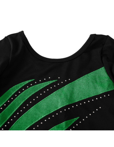 BODY BALETOWE GIMNASTYCZNE ZIELONE STRÓJ DO...