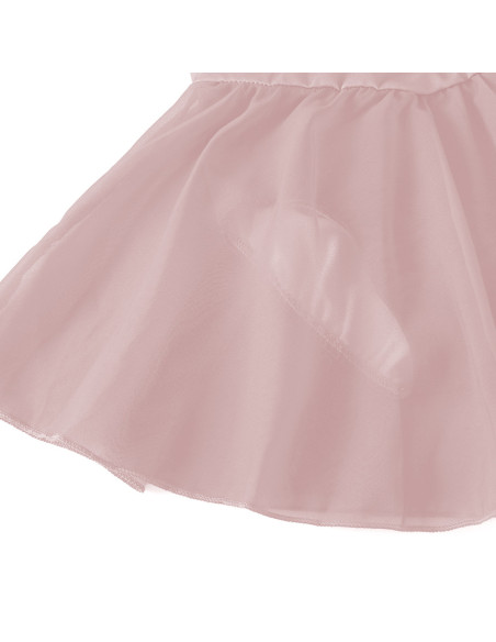 BODY BALETOWE WYSTĘPOWE ZE SPÓDNICZKĄ TIULOWĄ STRÓJ DO TAŃCA BEŻOWE ROZ