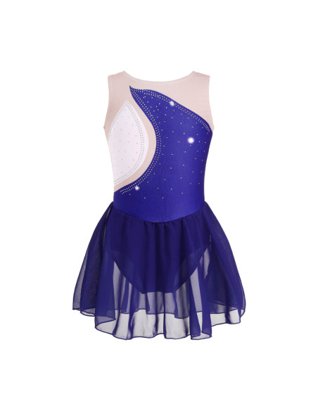 BODY BALETOWE WYSTĘPOWE ZE SPÓDNICZKĄ TIULOWĄ STRÓJ DO TAŃCA BALETU ROZ