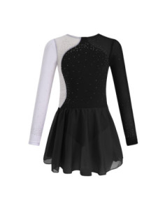 BODY BALETOWE ZE SPÓDNICZKĄ TIULOWĄ STRÓJ DO TAŃCA BALETU ASYMETRYCZNY R170 2