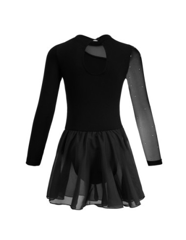 BODY BALETOWE CZARNE ZE SPÓDNICZKĄ I...