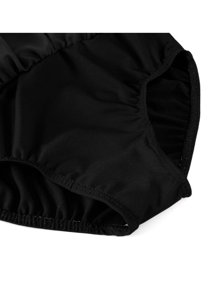 BODY BALETOWE CZARNE ZE SPÓDNICZKĄ I CYROKONIAMI DO TAŃCA BALETU ROZ