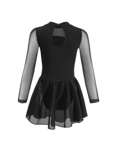 BODY BALETOWE CZARNE ZE SPÓDNICZKĄ TIULOWĄ...