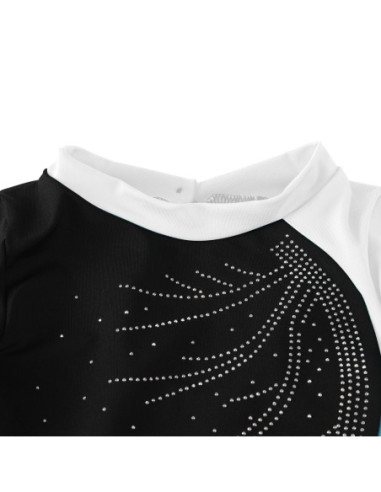 BODY BALETOWE GIMNASTYCZNE BIAŁE ASYMETRYCZNE...