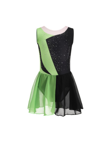 BODY BALETOWE Z DWUKOLOROWĄ SPÓDNICZKĄ STRÓJ DO...