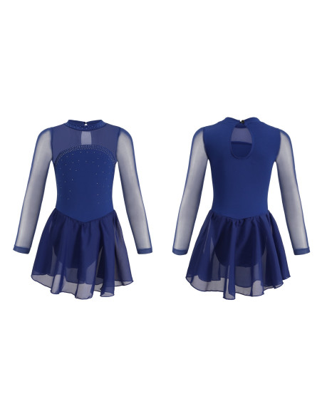 BODY BALETOWE CHABROWE ZE SPÓDNICZKĄ TIULOWĄ STRÓJ DO TAŃCA BALETU ROZ