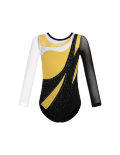 BODY BALETOWE GIMNASTYCZNE STRÓJ DO TAŃCA BALETU ASYMETRYCZNE ROZMIAR 2