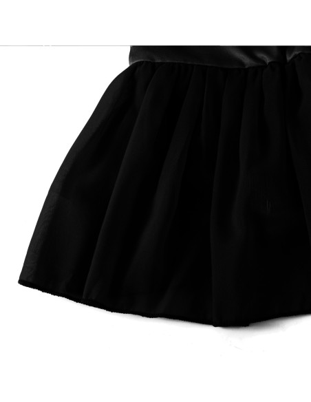 BODY BALETOWE Z TIULOWĄ SPÓDNICZKĄ CZARNO-BIAŁE STRÓJ DO TAŃCA BALETU R.170