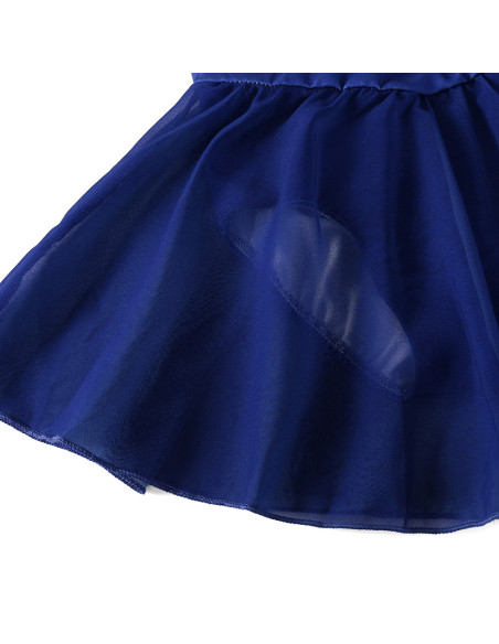 BODY BALETOWE WYSTĘPOWE ZE SPÓDNICZKĄ TIULOWĄ STRÓJ DO TAŃCA GRANATOWE