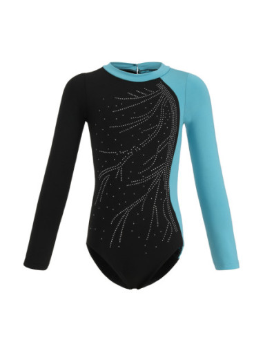 BODY BALETOWE GIMNASTYCZNE TURKUSOWE...