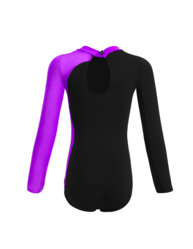 BODY BALETOWE GIMNASTYCZNE FIOLETOWE...