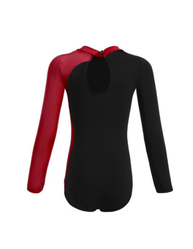 BODY BALETOWE GIMNASTYCZNE BORDOWE ASYMETRYCZNE...