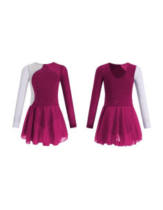 BODY BALETOWE ZE SPÓDNICZKĄ TIULOWĄ STRÓJ DO TAŃCA BALETU ASYMETRYCZNY R170