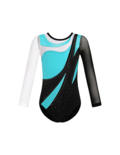 BODY BALETOWE GIMNASTYCZNE STRÓJ DO TAŃCA BALETU ASYMETRYCZNE ROZMIAR 2