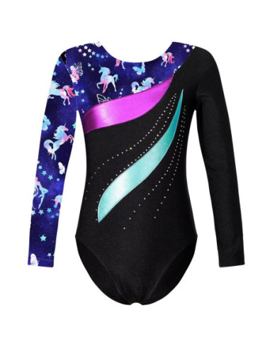 BODY GIMNASTYCZNE BALETOWE Z CYRKONIAMI W...