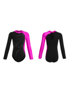 BODY BALETOWE GIMNASTYCZNE RÓŻOWE ASYMETRYCZNE STRÓJ DO BALETU ROZ
