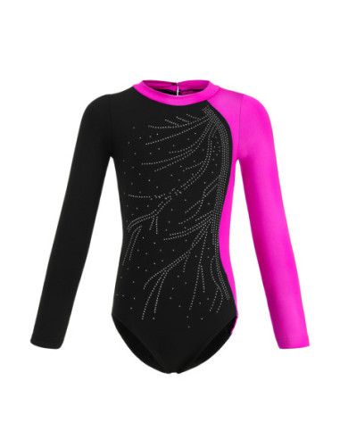 BODY BALETOWE GIMNASTYCZNE RÓŻOWE ASYMETRYCZNE...