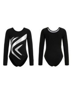 BODY BALETOWE GIMNASTYCZNE SREBRNE STRÓJ DO TAŃCA BALETU GIMNASTYKI ROZ