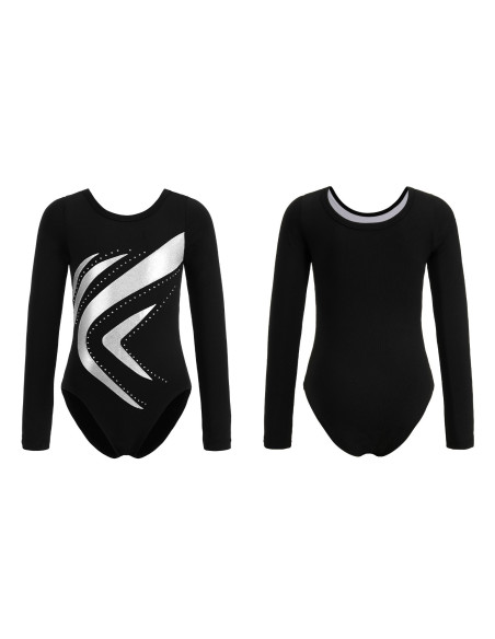 BODY BALETOWE GIMNASTYCZNE SREBRNE STRÓJ DO TAŃCA BALETU GIMNASTYKI ROZ