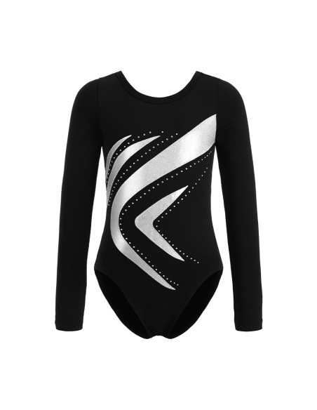 BODY BALETOWE GIMNASTYCZNE SREBRNE STRÓJ DO TAŃCA BALETU GIMNASTYKI ROZ