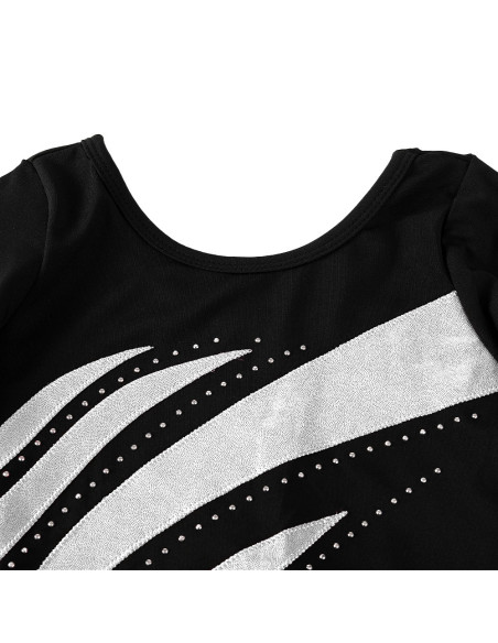 BODY BALETOWE GIMNASTYCZNE SREBRNE STRÓJ DO TAŃCA BALETU GIMNASTYKI ROZ