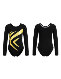 BODY BALETOWE GIMNASTYCZNE ZŁOTE STRÓJ DO TAŃCA BALETU GIMNASTYKI ROZ